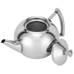 Stainless Steel Teapot Nontoxic Tea Pot Kettle with Filter for Brewing Loose Leaves and Tea Bags(1L )