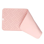 Silicone Heat Insulation Pad Desktop AntiScaldWaterproof Silicone Pad for Home Kitchen(Pink, 45x20cm )