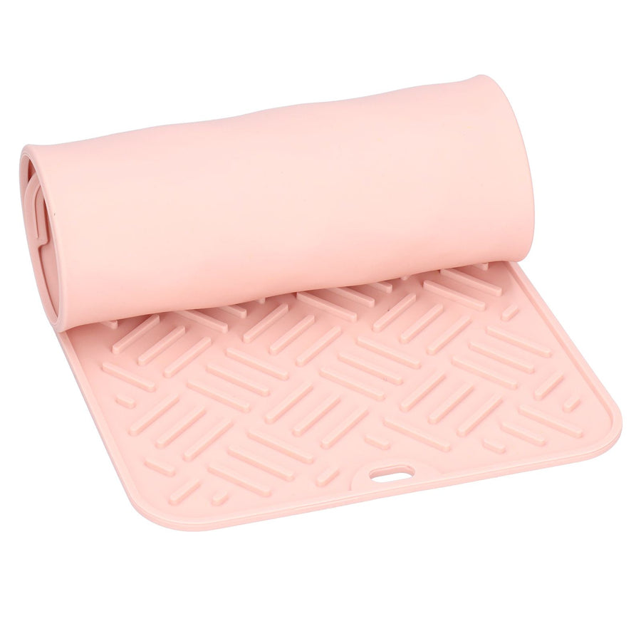 Silicone Heat Insulation Pad Desktop AntiScaldWaterproof Silicone Pad for Home Kitchen(Pink, 45x20cm )
