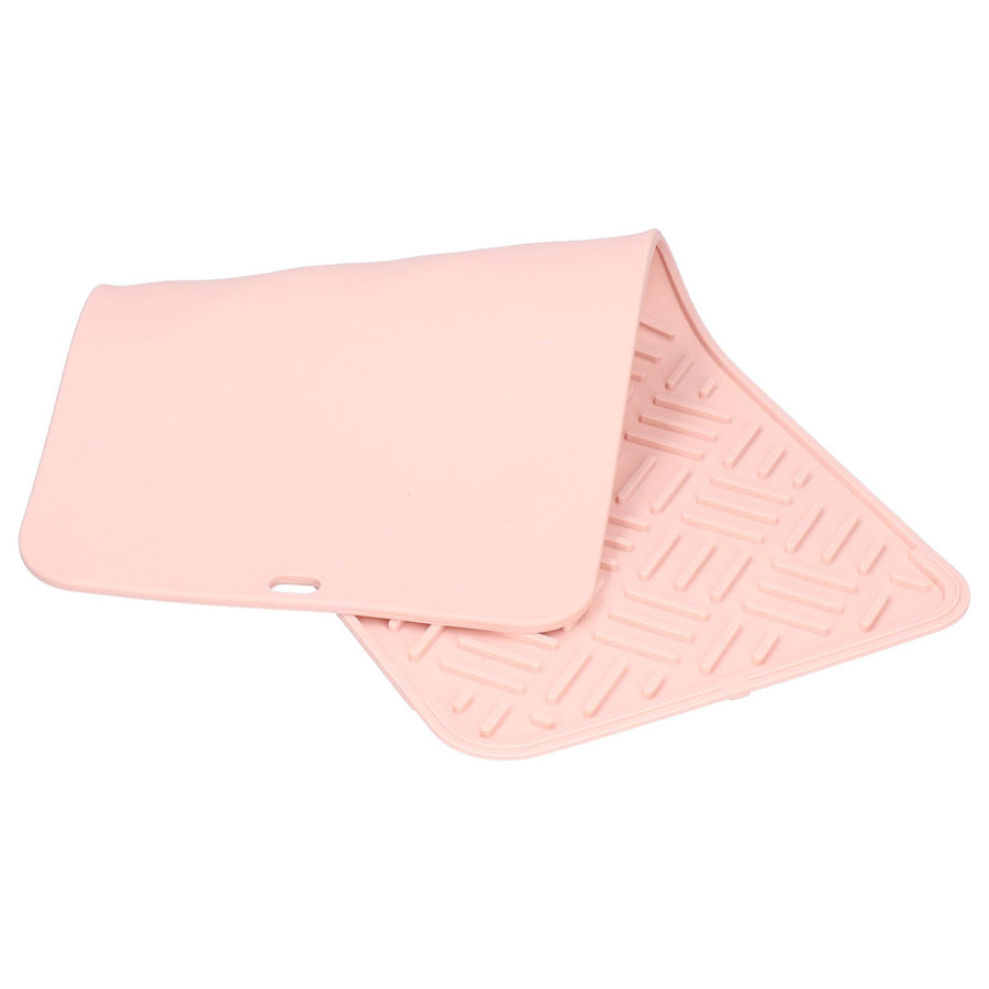 Silicone Heat Insulation Pad Desktop AntiScaldWaterproof Silicone Pad for Home Kitchen(Pink, 45x20cm )
