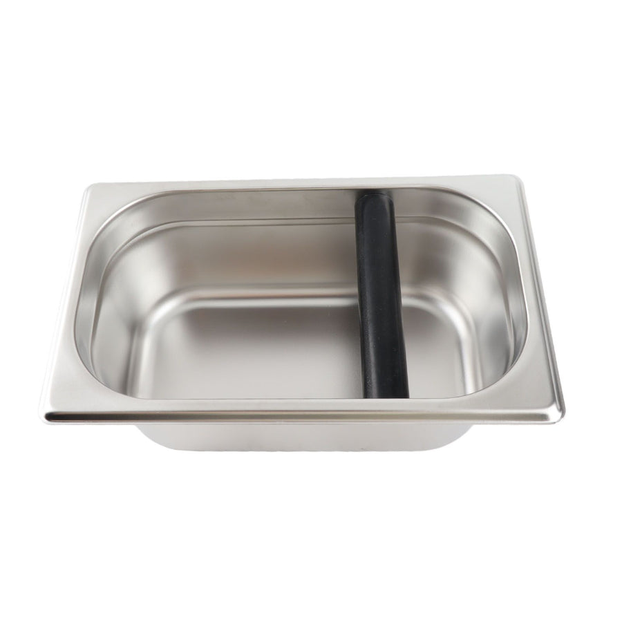 Large Coffee Knock Box Stainless Steel Coffee Grounds Container Residue Bucket Waste BinRetangular