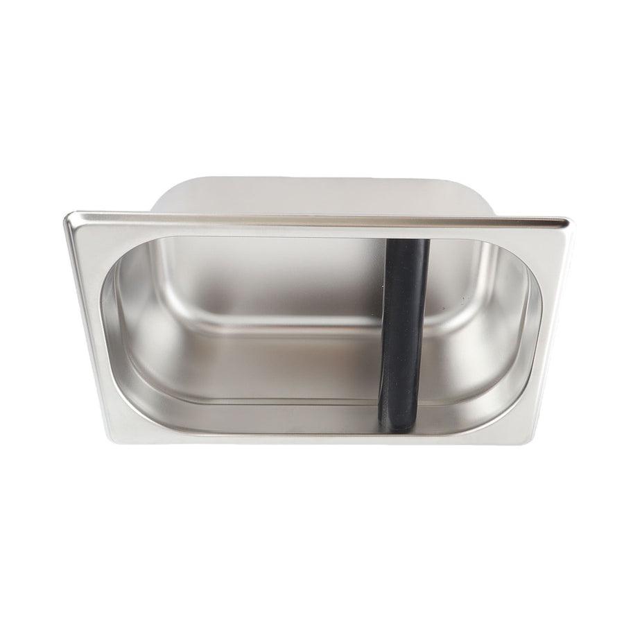 Large Coffee Knock Box Stainless Steel Coffee Grounds Container Residue Bucket Waste BinRetangular