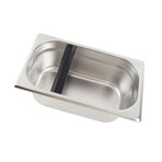 Large Coffee Knock Box Stainless Steel Coffee Grounds Container Residue Bucket Waste BinRetangular