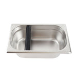 Large Coffee Knock Box Stainless Steel Coffee Grounds Container Residue Bucket Waste BinRetangular