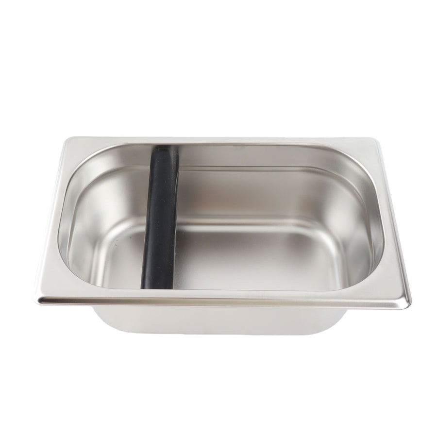 Large Coffee Knock Box Stainless Steel Coffee Grounds Container Residue Bucket Waste BinRetangular