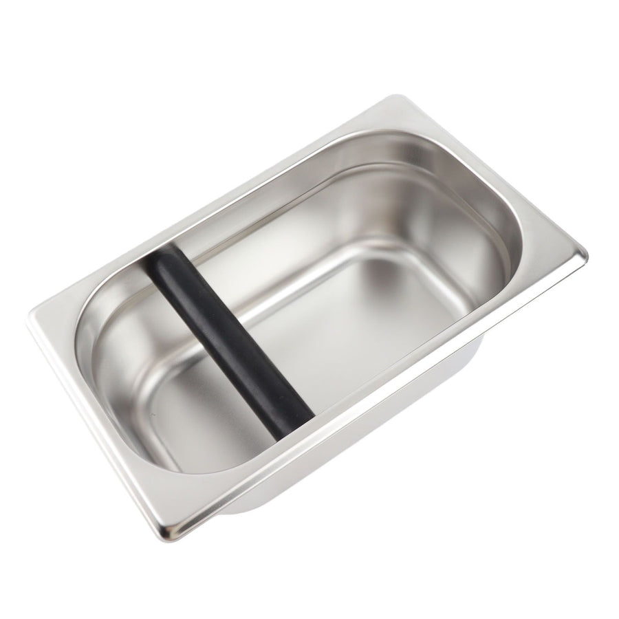 Large Coffee Knock Box Stainless Steel Coffee Grounds Container Residue Bucket Waste BinRetangular