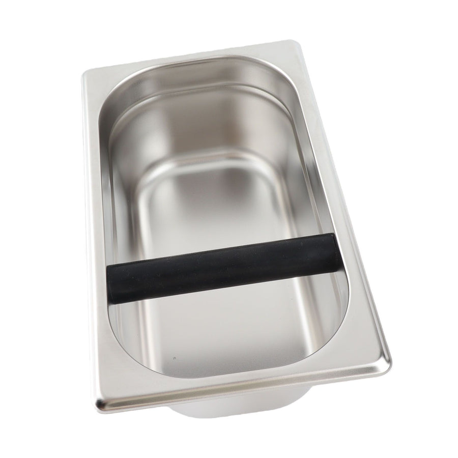Large Coffee Knock Box Stainless Steel Coffee Grounds Container Residue Bucket Waste BinRetangular