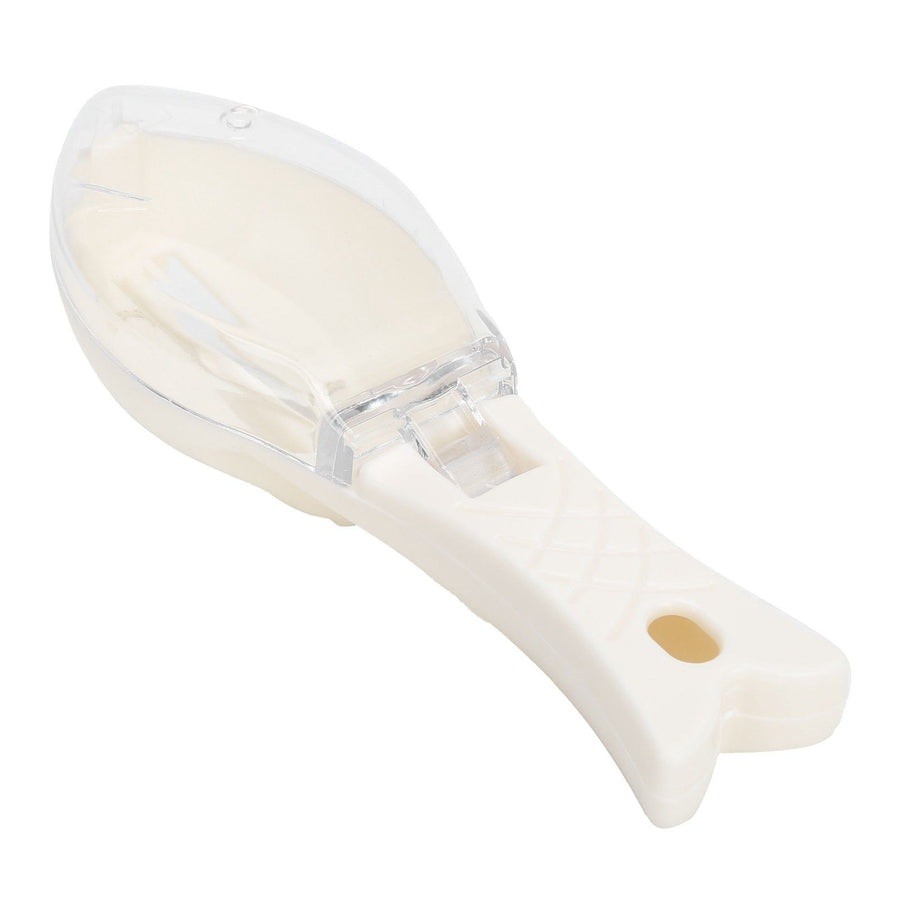 Scale Scraper Manual Lightweight Remove Fish Scales Remover Removing Tool Kitchen SuppliesWhite