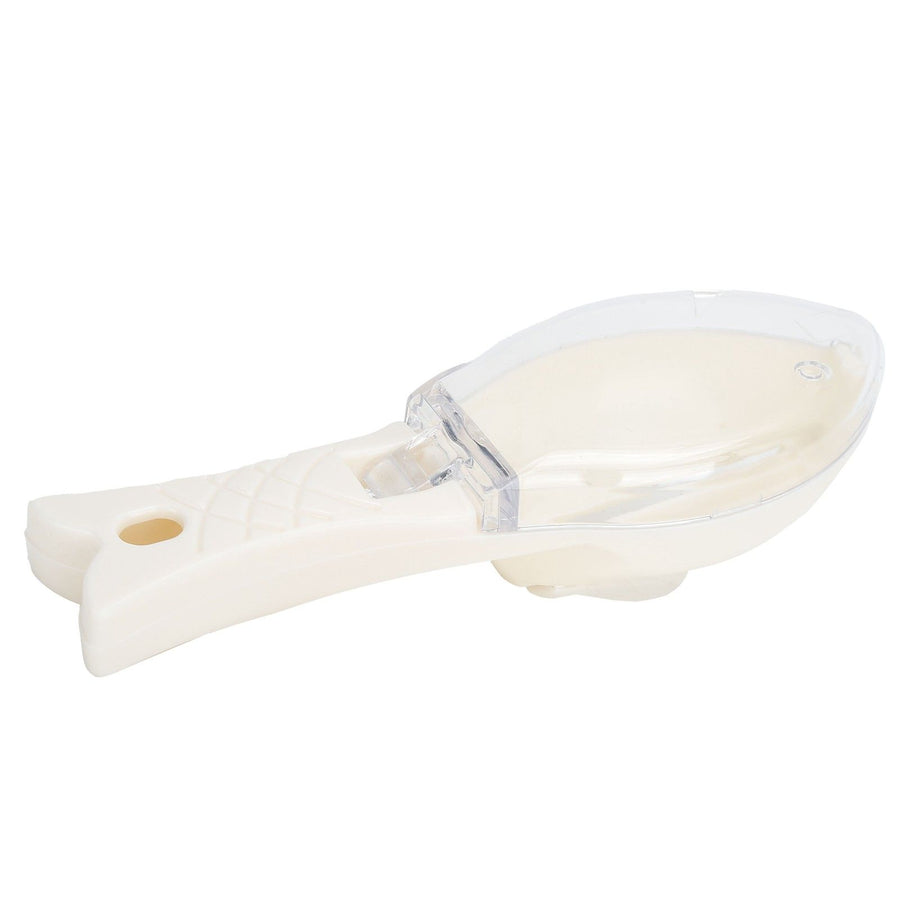 Scale Scraper Manual Lightweight Remove Fish Scales Remover Removing Tool Kitchen SuppliesWhite