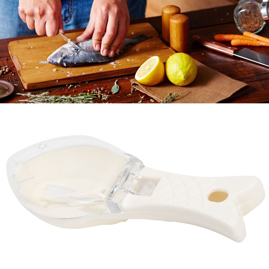 Scale Scraper Manual Lightweight Remove Fish Scales Remover Removing Tool Kitchen SuppliesWhite