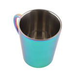 300ml Double Layer Water Cup with Handle Stainless Steel Coffee Insulated Mug for HomeColorful