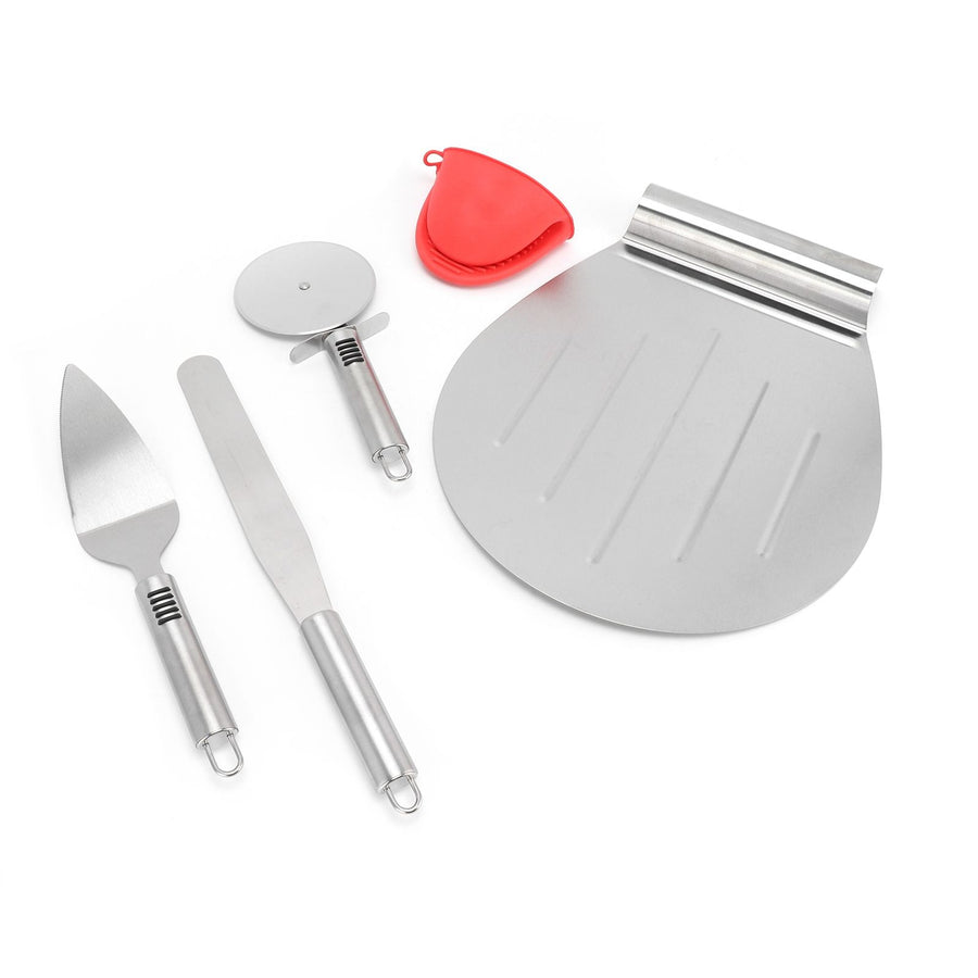 Pizza Spatula 5PCS Stainless Steel Blade Polishing Process Pizza Shovel Pizza CuttingTool