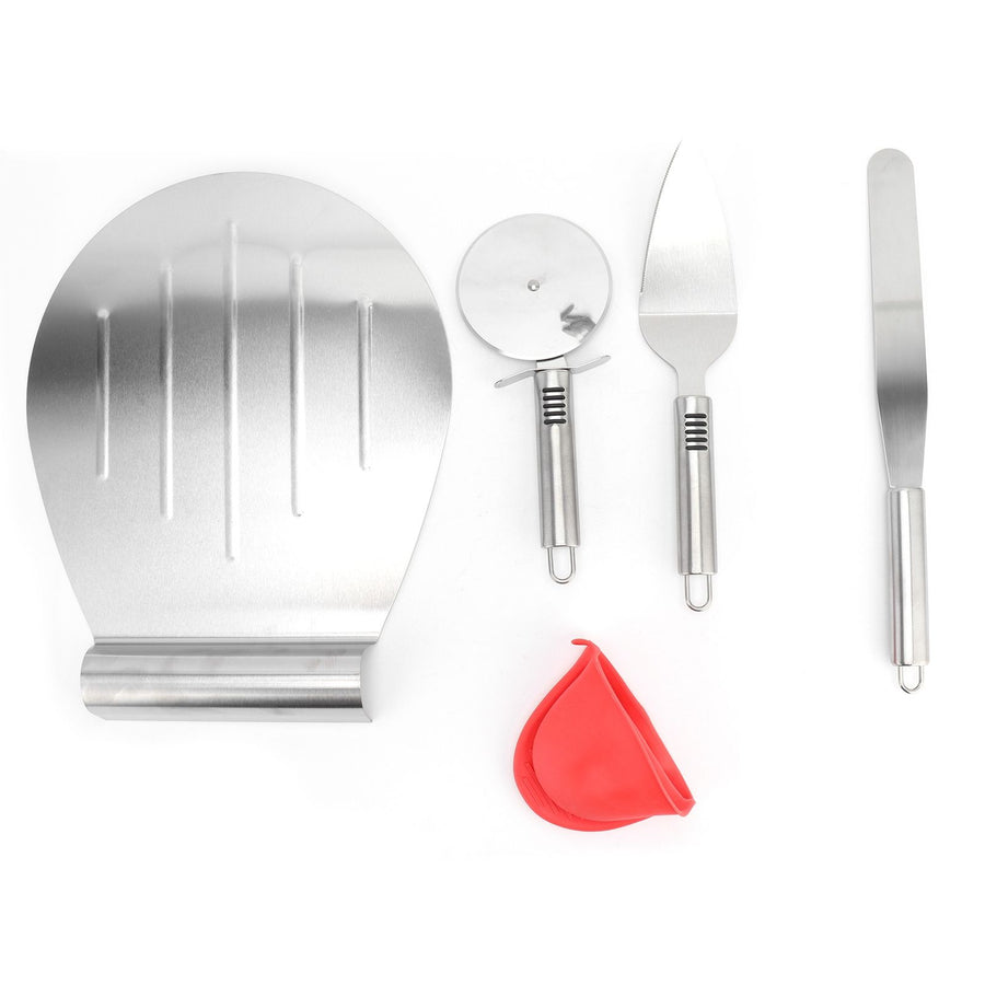 Pizza Spatula 5PCS Stainless Steel Blade Polishing Process Pizza Shovel Pizza CuttingTool