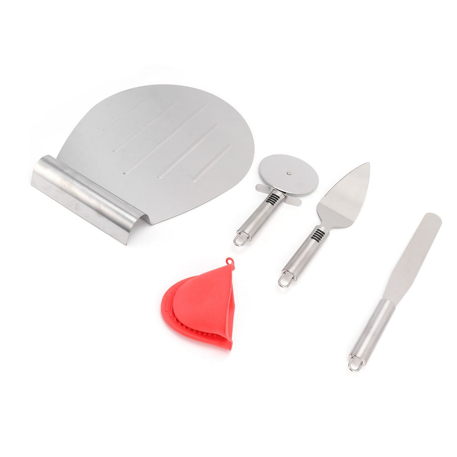 Pizza Spatula 5PCS Stainless Steel Blade Polishing Process Pizza Shovel Pizza CuttingTool