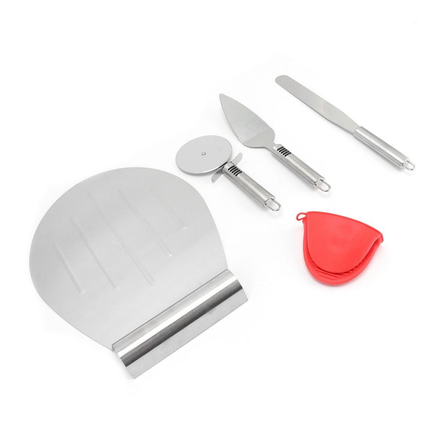Pizza Spatula 5PCS Stainless Steel Blade Polishing Process Pizza Shovel Pizza CuttingTool