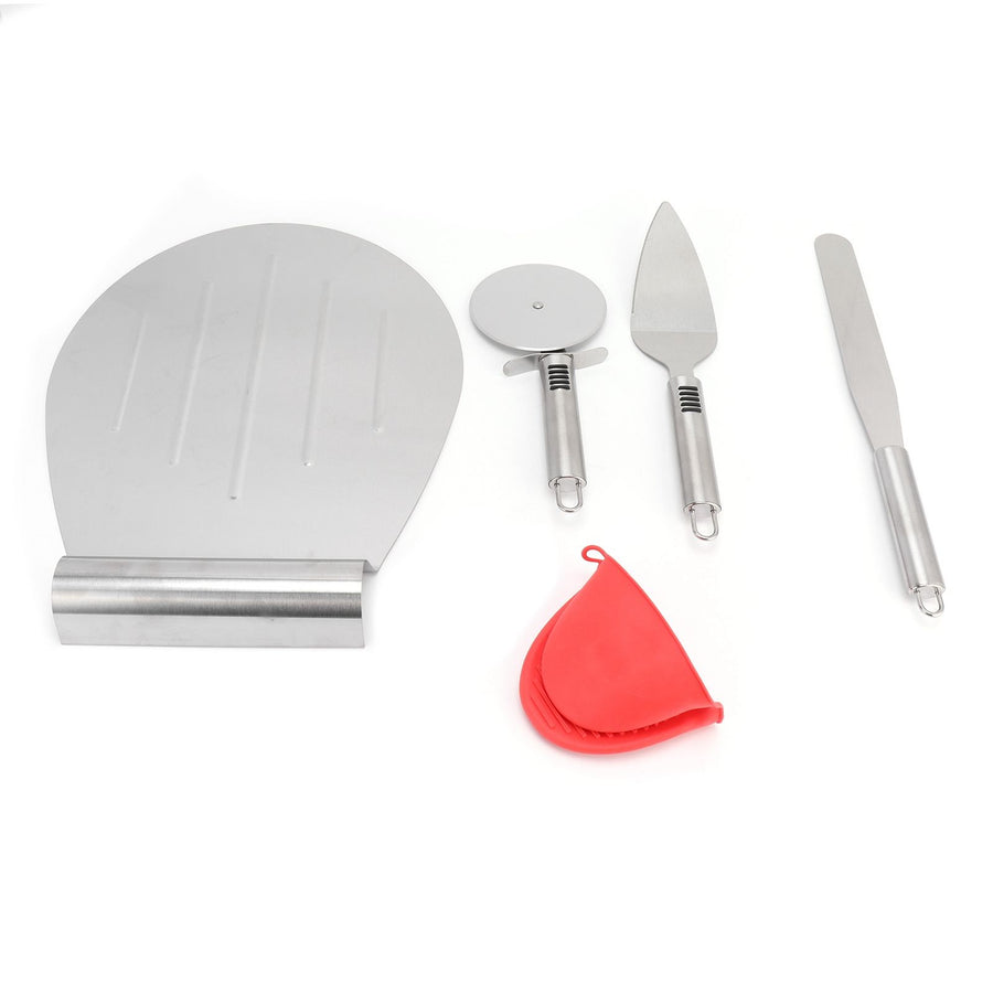 Pizza Spatula 5PCS Stainless Steel Blade Polishing Process Pizza Shovel Pizza CuttingTool