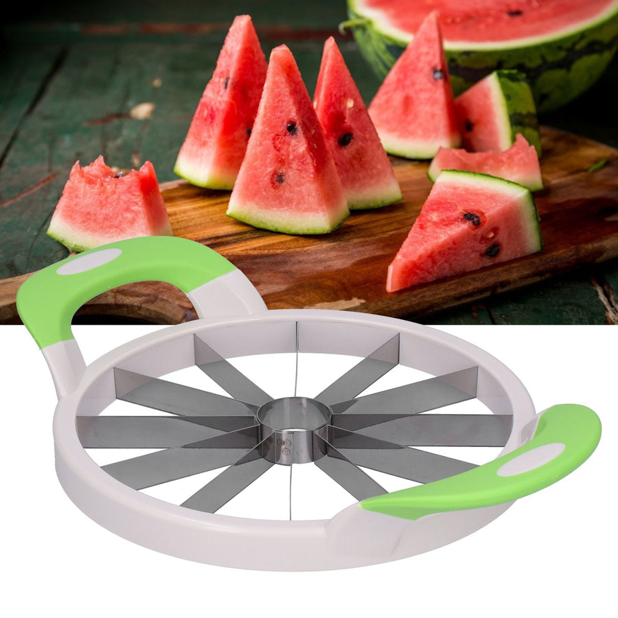 Watermelon Cutter Manual Stainless Steel Fruit Slicing Tool for Home Travel Camping Picnic and OfficeLarge
