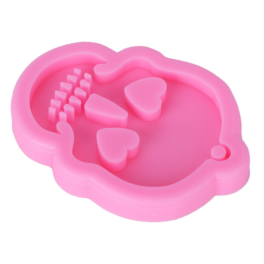 Silicone Mold DIY Skull Shape Keychain Chocolate Fondant Mould Baking Mold Cake Decorating Tool