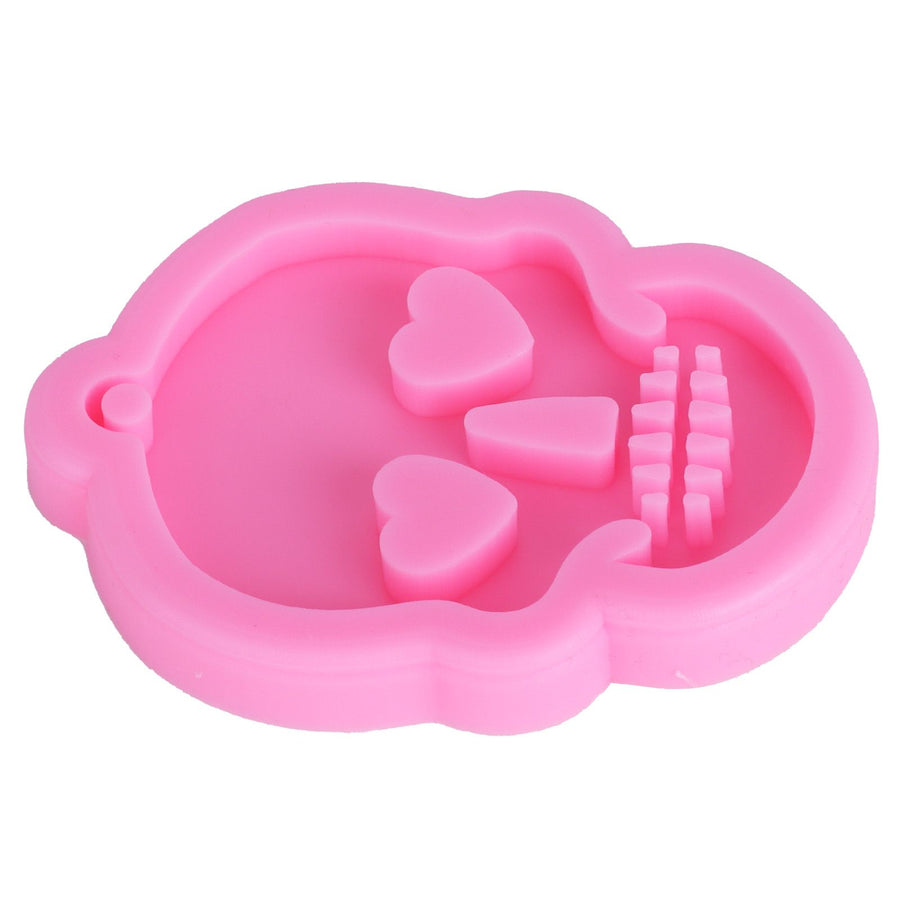 Silicone Mold DIY Skull Shape Keychain Chocolate Fondant Mould Baking Mold Cake Decorating Tool
