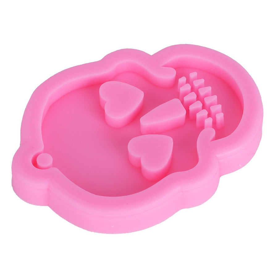 Silicone Mold DIY Skull Shape Keychain Chocolate Fondant Mould Baking Mold Cake Decorating Tool