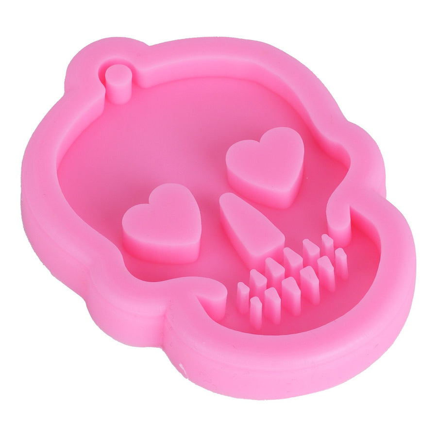 Silicone Mold DIY Skull Shape Keychain Chocolate Fondant Mould Baking Mold Cake Decorating Tool