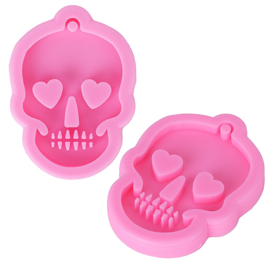 Silicone Mold DIY Skull Shape Keychain Chocolate Fondant Mould Baking Mold Cake Decorating Tool