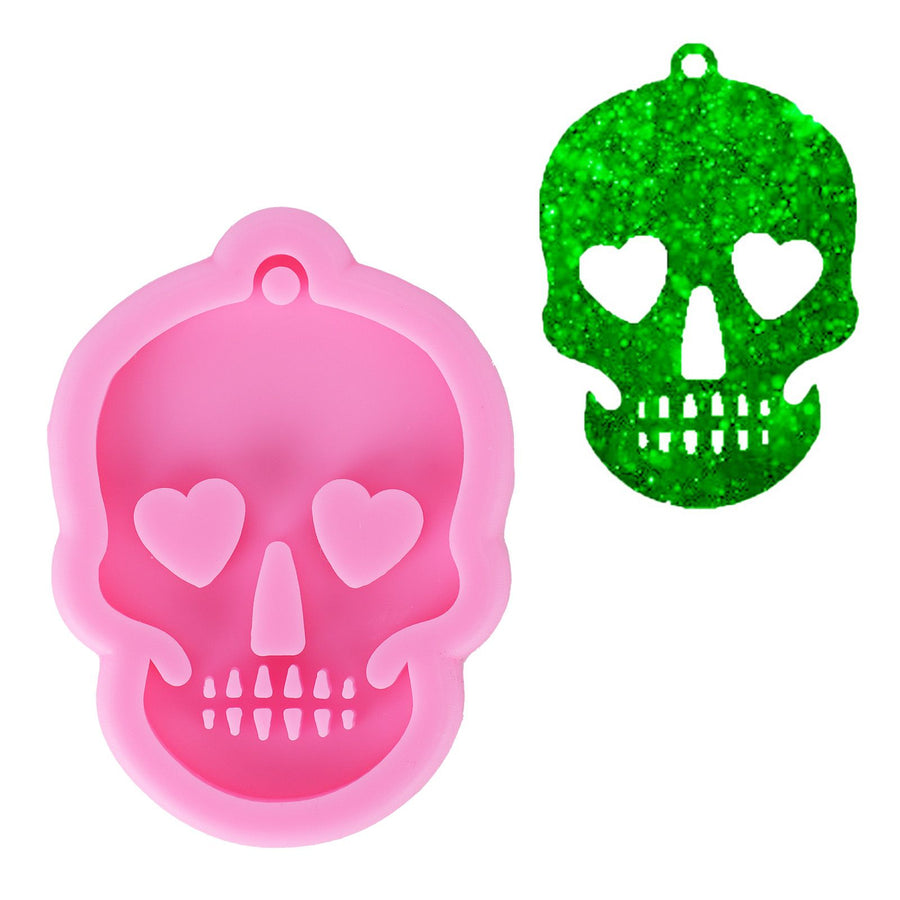 Silicone Mold DIY Skull Shape Keychain Chocolate Fondant Mould Baking Mold Cake Decorating Tool