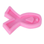 Ribbon Shape Silicone Mold Cute DIY Car Aroma Diffuser Pendant Mould for Keychain Home Bakery