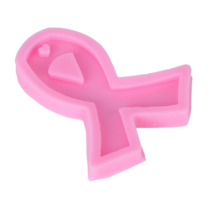 Ribbon Shape Silicone Mold Cute DIY Car Aroma Diffuser Pendant Mould for Keychain Home Bakery