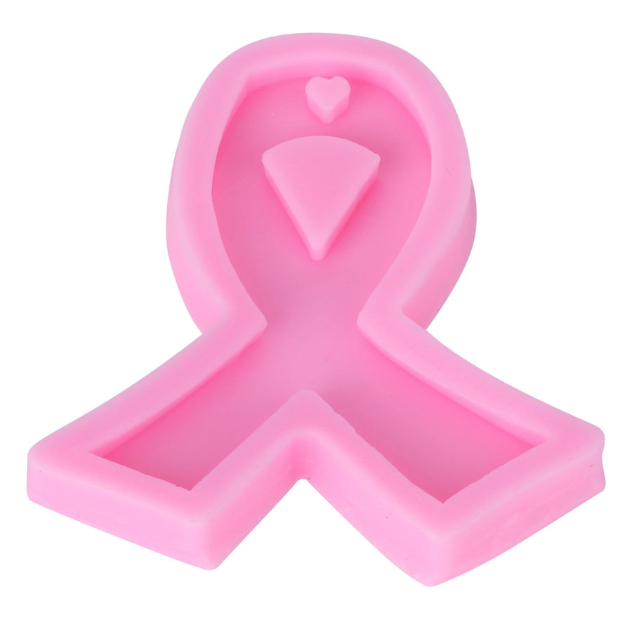Ribbon Shape Silicone Mold Cute DIY Car Aroma Diffuser Pendant Mould for Keychain Home Bakery