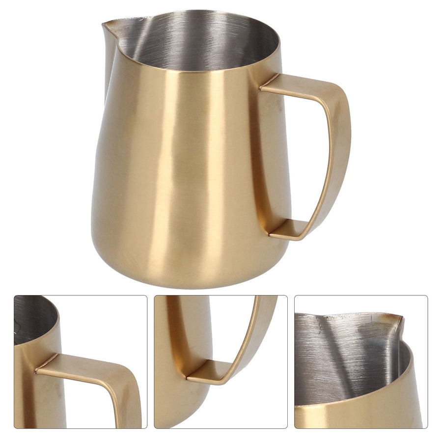 Stainless Steel Frothing Pitcher Mocha Milk Frothing Cup with Swan Pattern for Home Use