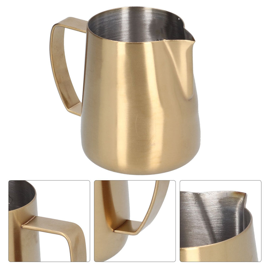 Stainless Steel Frothing Pitcher Mocha Milk Frothing Cup with Swan Pattern for Home Use