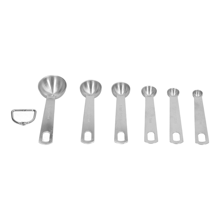 Stainless Steel Measuring Spoon with Scale Seasoning Spoon Set Baking Tool for Home Kitchen6Pcs/Set