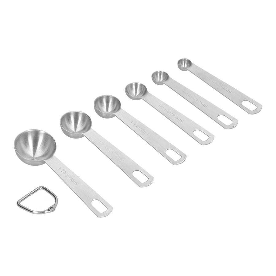 Stainless Steel Measuring Spoon with Scale Seasoning Spoon Set Baking Tool for Home Kitchen6Pcs/Set