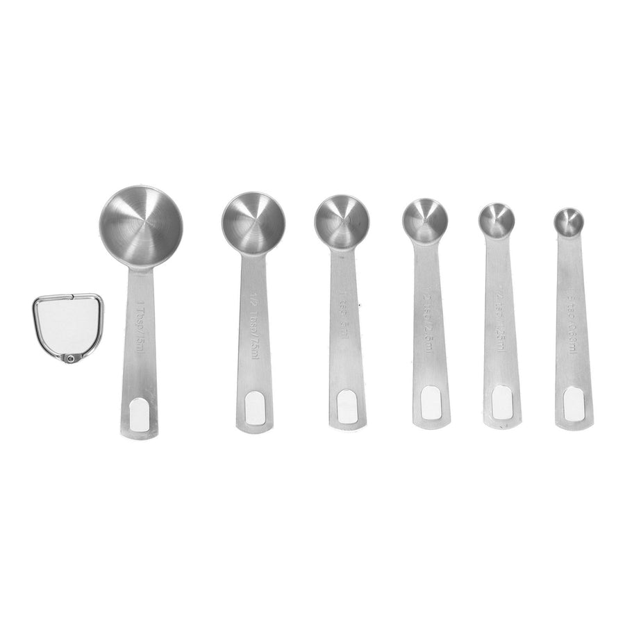 Stainless Steel Measuring Spoon with Scale Seasoning Spoon Set Baking Tool for Home Kitchen6Pcs/Set