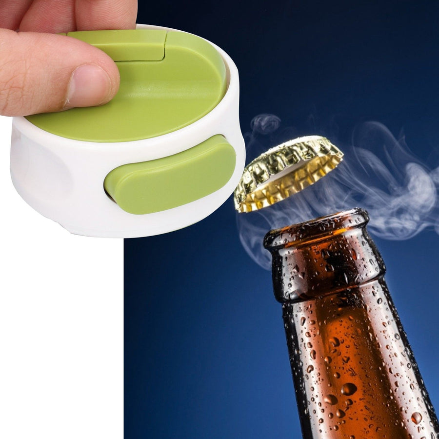 Manual Can Opener ABS and Stainless Steel Portable Compact Bottle Opener for Home Kitchen