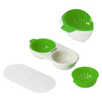 Microwave Egg Cooker Food Grade PP Removable Drain Basket Egg Cooker for Microwave Boiled EggsGreen