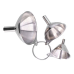 3PCS Stainless Steel Funnel Mini Funnel Oil Vinegar Wine Spice Sauce Leakage Household Oil Leakage
