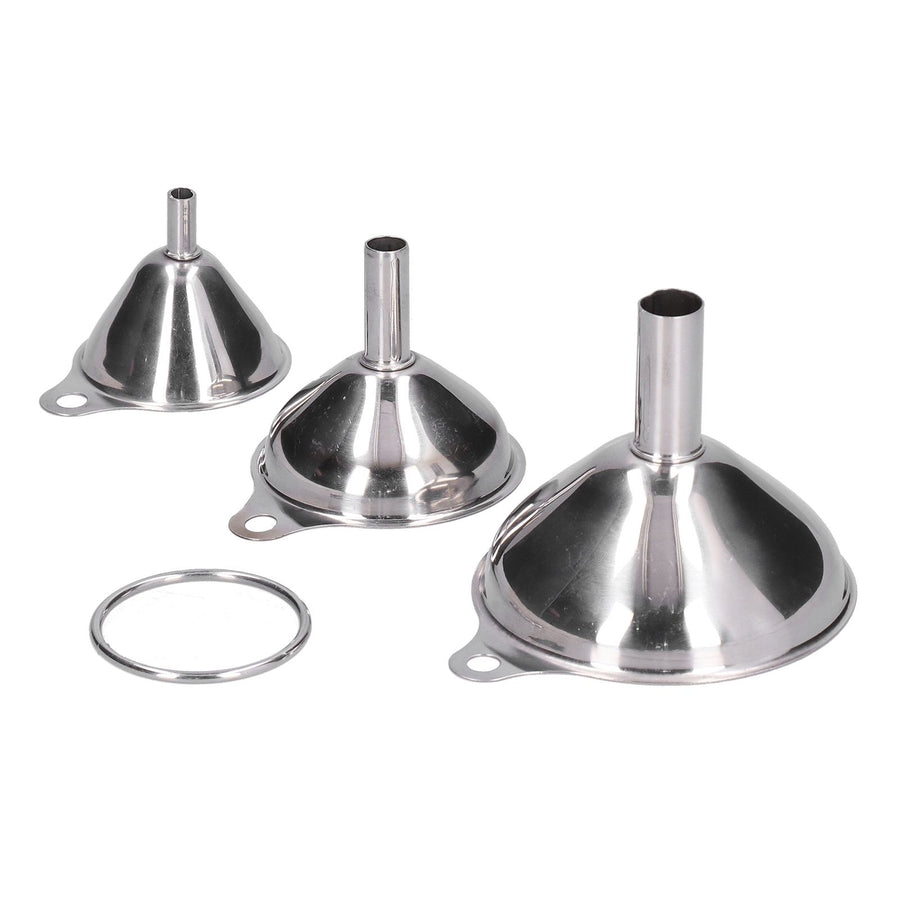 3PCS Stainless Steel Funnel Mini Funnel Oil Vinegar Wine Spice Sauce Leakage Household Oil Leakage