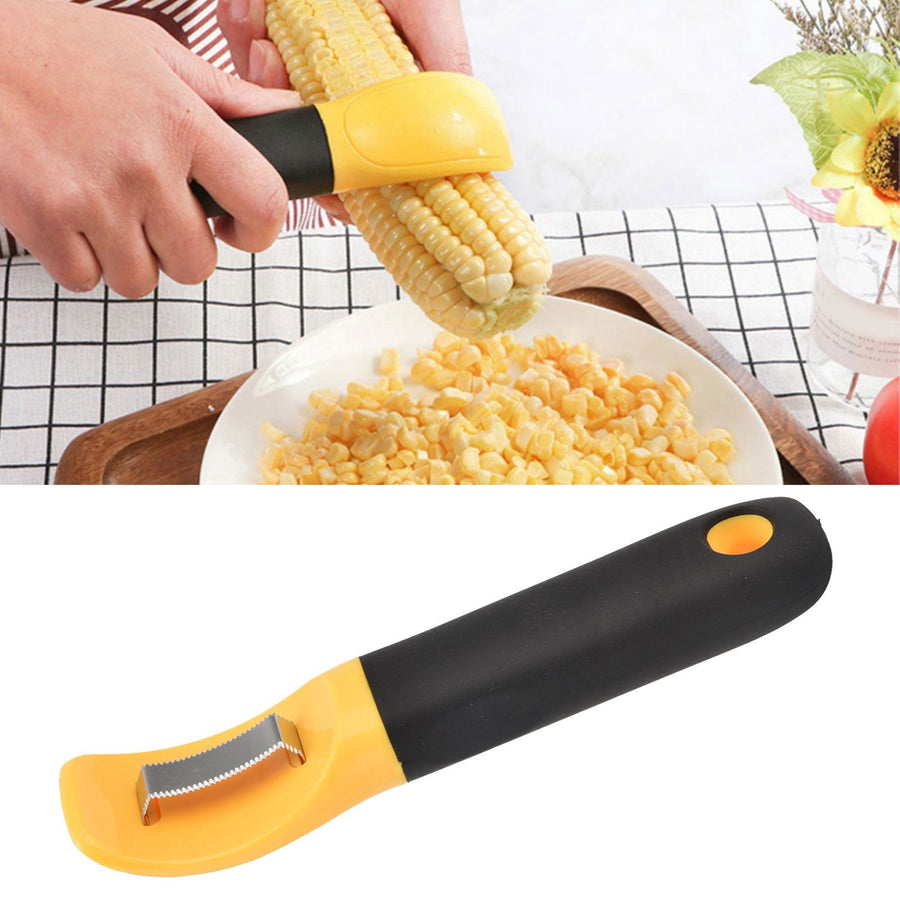 Corn Peeler Lightweight Corn Separator Stripping Tool Kitchen Utensils with Protective Cover