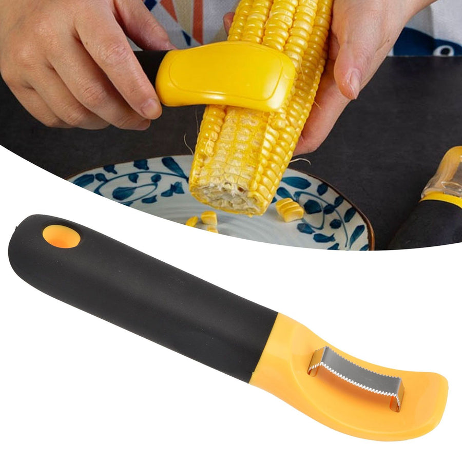 Corn Peeler Lightweight Corn Separator Stripping Tool Kitchen Utensils with Protective Cover