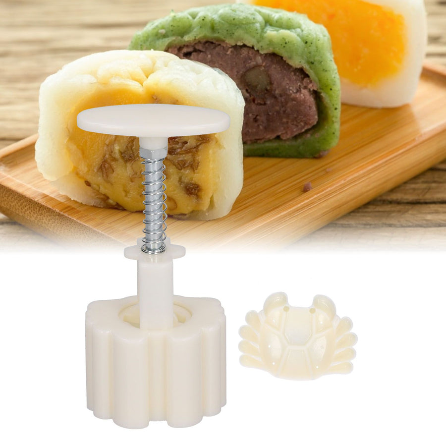 MidAutumn Festival HandPress Mooncake Mold 3D CrabShaped Moon Cake Mold for Home