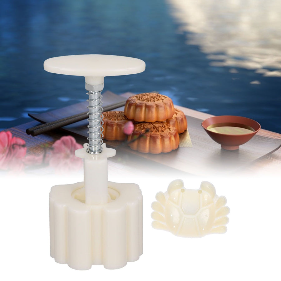 MidAutumn Festival HandPress Mooncake Mold 3D CrabShaped Moon Cake Mold for Home
