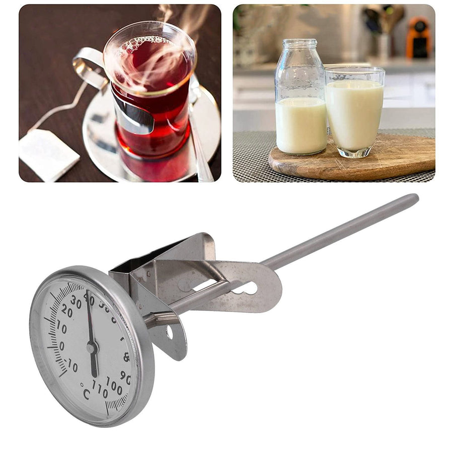 Coffee Thermometer Stainless Steel Food Making Milk Thermometer for Kitchen Restaurant