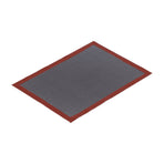 Silicone Hollow Baking Mat Non Slip Oven Liner Heat Resistant Pad Perforated Bread Mat(Red Black )