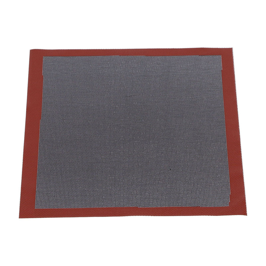 Silicone Hollow Baking Mat Non Slip Oven Liner Heat Resistant Pad Perforated Bread Mat(Red Black )