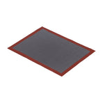 Silicone Hollow Baking Mat Non Slip Oven Liner Heat Resistant Pad Perforated Bread Mat(Red Black )