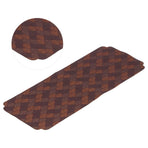 Cup Placemats Chinese Style Knitted Embroidery Tea Set Place Mats for Home TeahouseCoffee Color Fan Leaves