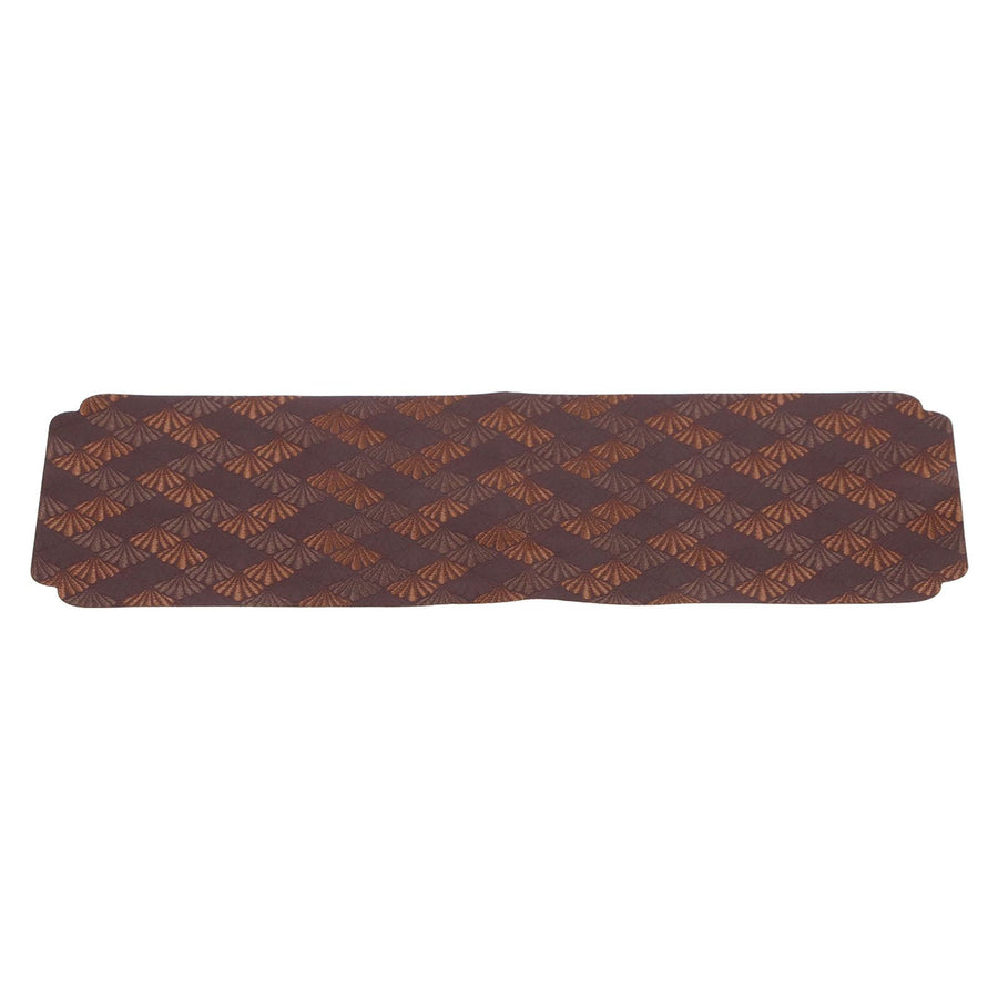 Cup Placemats Chinese Style Knitted Embroidery Tea Set Place Mats for Home TeahouseCoffee Color Fan Leaves