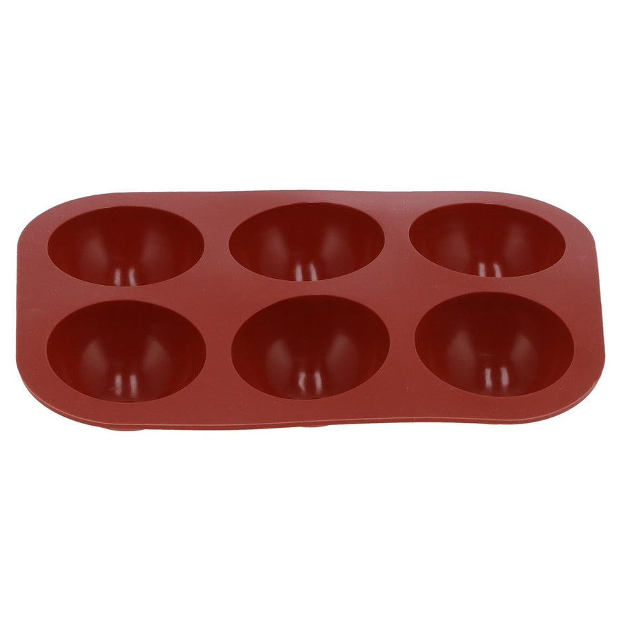 Silicone Mold Food Grade SemiSpherical Cake Mold Tray for Chocolate Soap Home Kitchen(6 Hole )